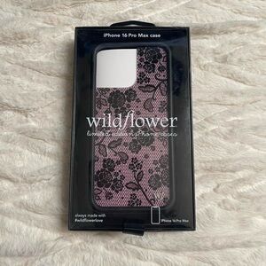 Wildflower iPhone 16 Pro Max purple lace lover case